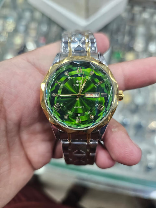 BESTWIN – GREEN DIAL QUARTZ