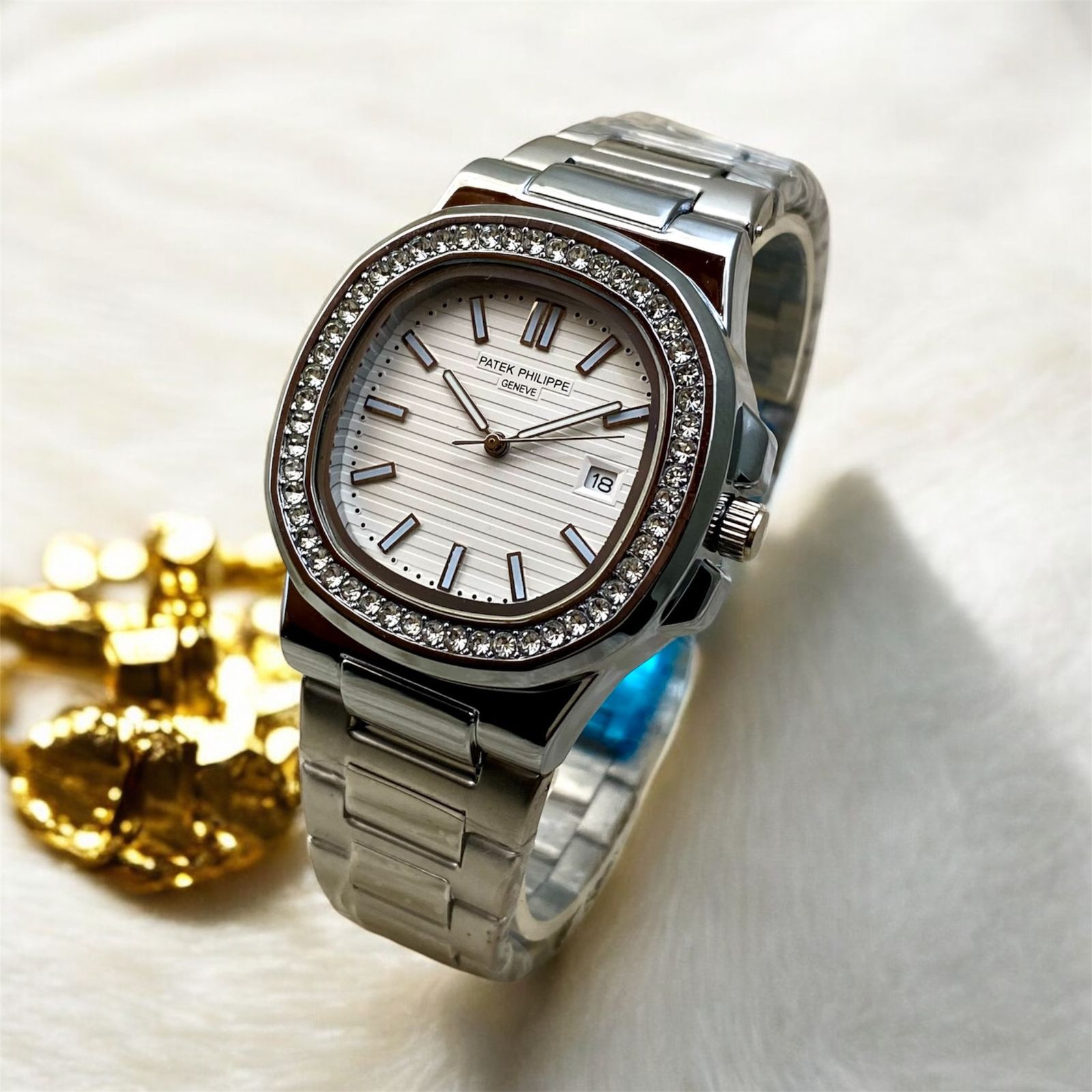 Patek Philippe – Stone Bezel Luxury Watch, Latest Article with Best Finishing